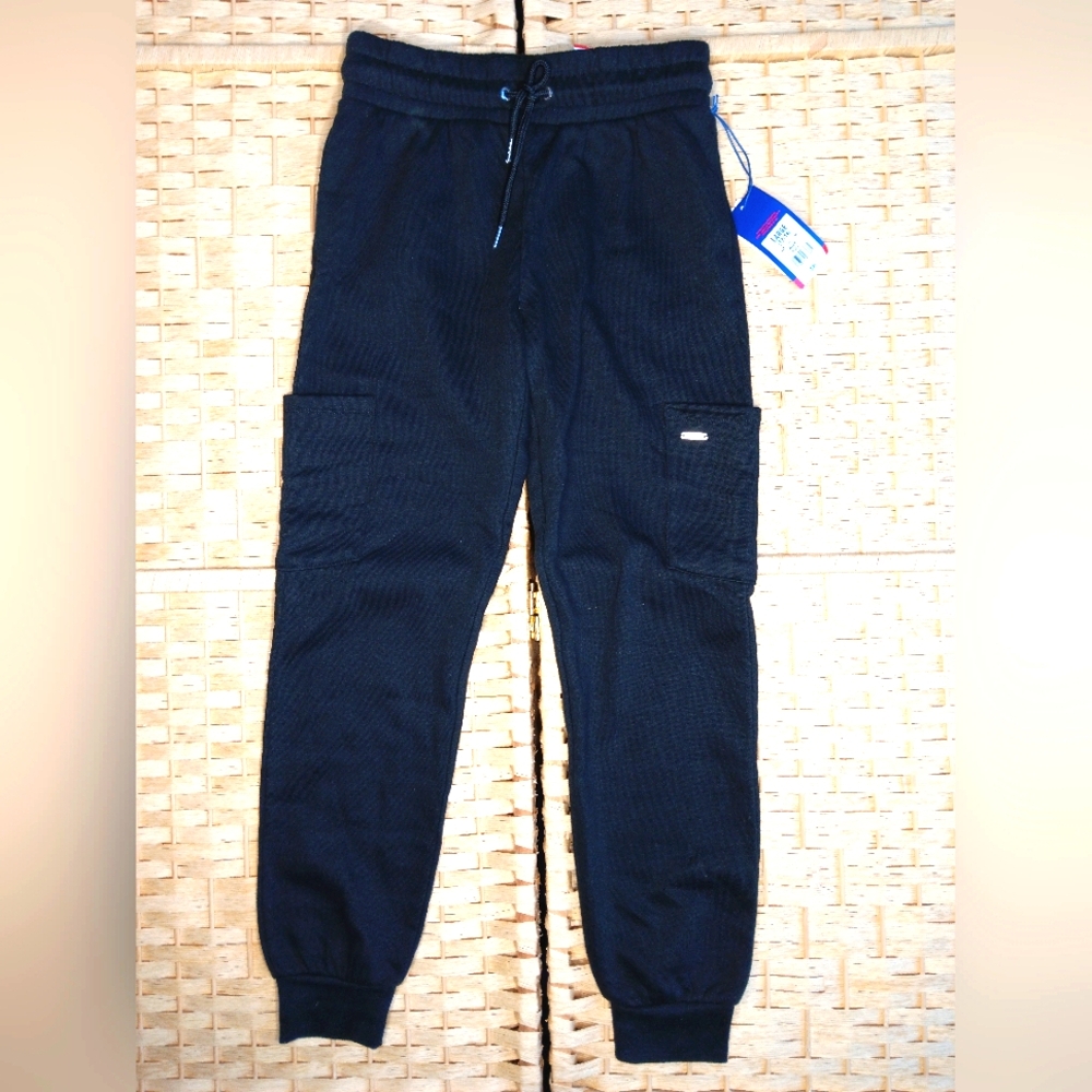 Limited Too Black Sweatpants with Elastic Cuffs and Drawstring Waistband 12 14